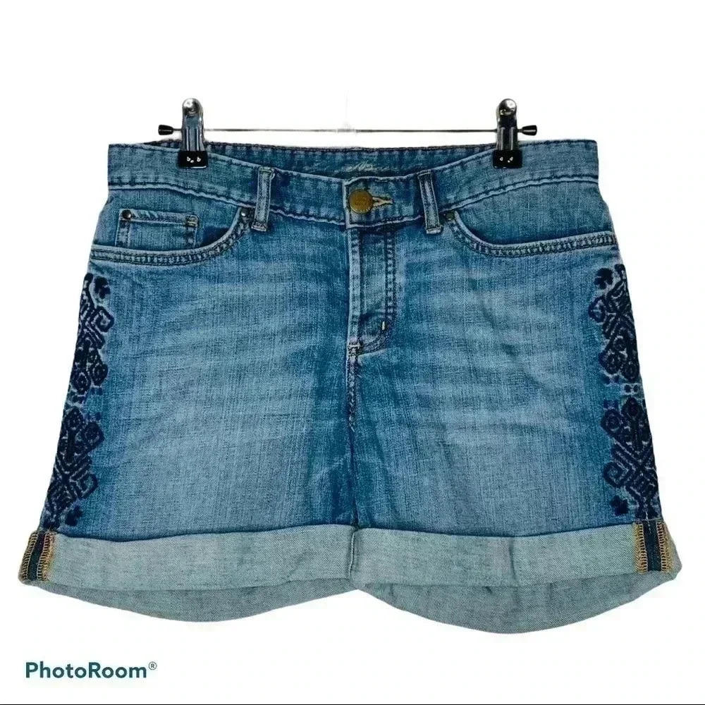 Eddie Bauer Button Fly Jean Shorts